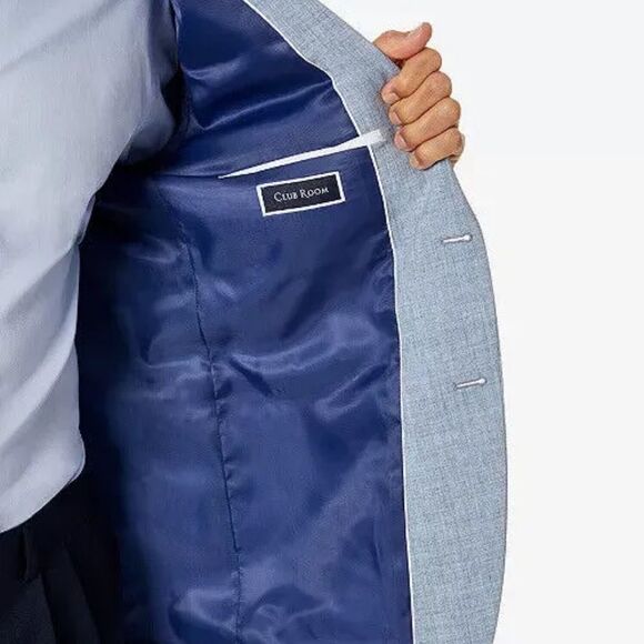 Club Room Sport Coat Light Blue 40R NWT - Picture 3 of 7